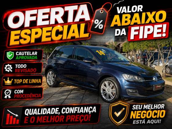 VOLKSWAGEN GOLF 1.4 TSI HIGHLINE 16V GASOLINA 4P AUTOMÁTICO VOLKSWAGEN GOLF 1.4 TSI HIGHLINE 16V GASOLINA 4P AUTOMÁTICO